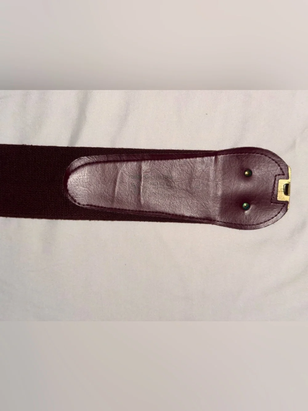 Vintage Axcess by Liz Claiborne Rich Brown 90’s Gold Leaf Statement Belt